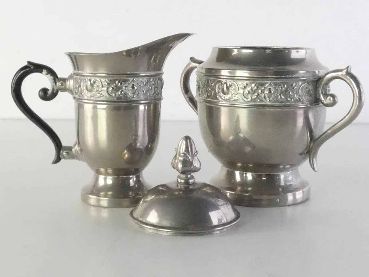 Art-Nouveau koffie- en melkkannenset met suikerpot - foto 19