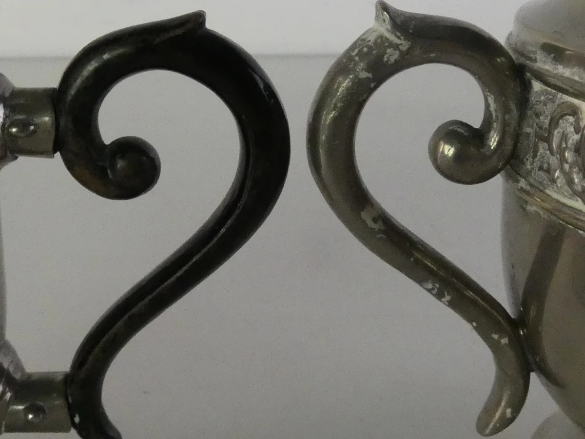 Art-Nouveau koffie- en melkkannenset met suikerpot - foto 24