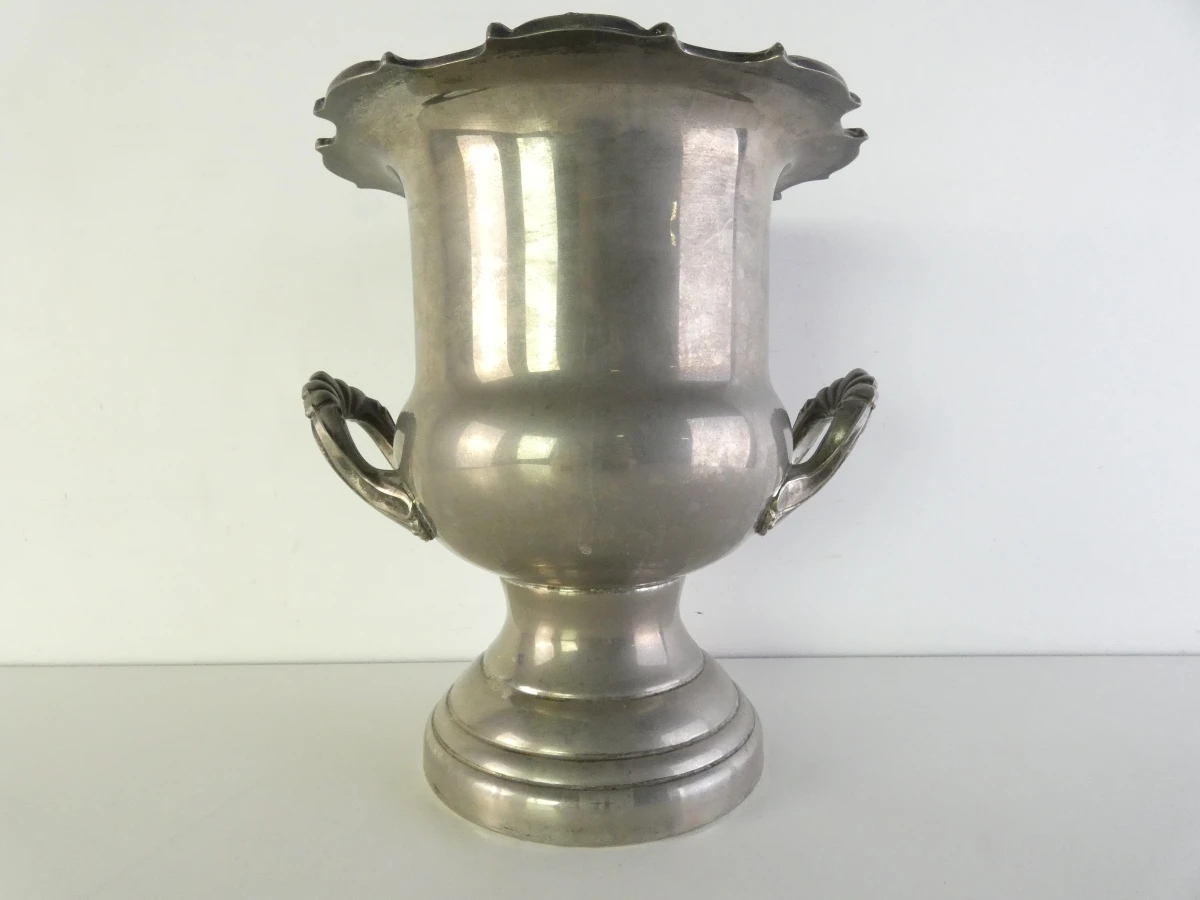 Verzilverde wijn- of champagnekoeler – Medici-stijl - foto 2