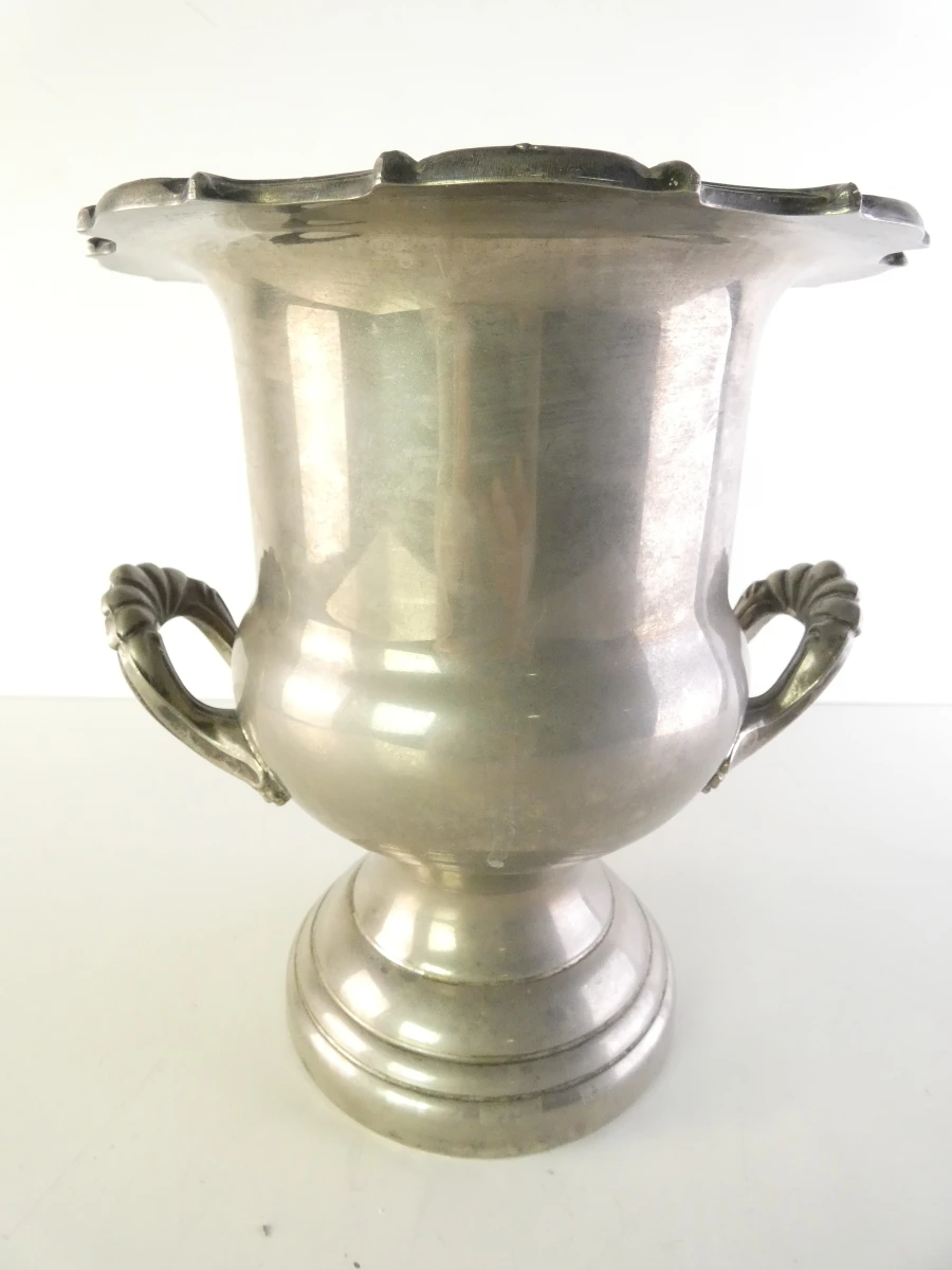Verzilverde wijn- of champagnekoeler – Medici-stijl - foto 14