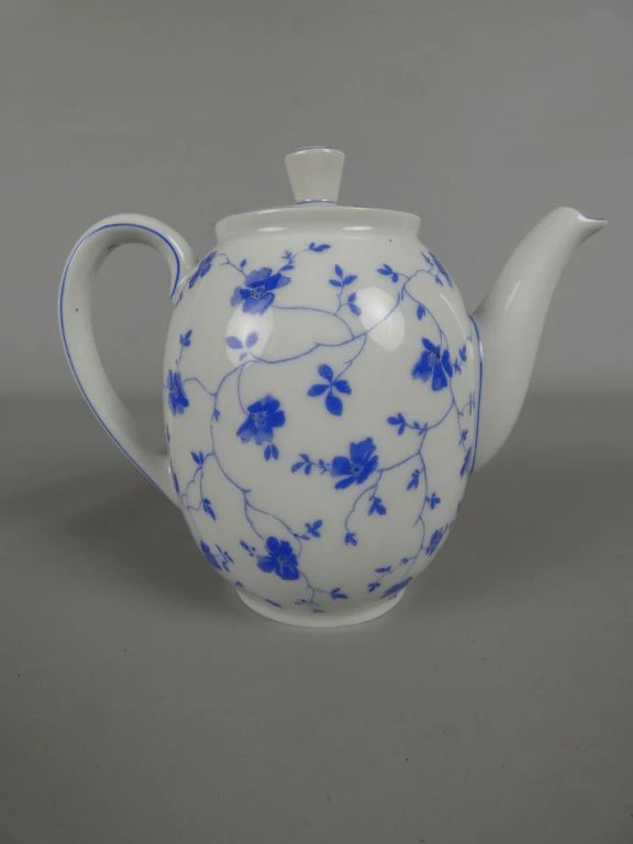Porseleinen servies met blauw bloemmotief, Arzberg - foto 2