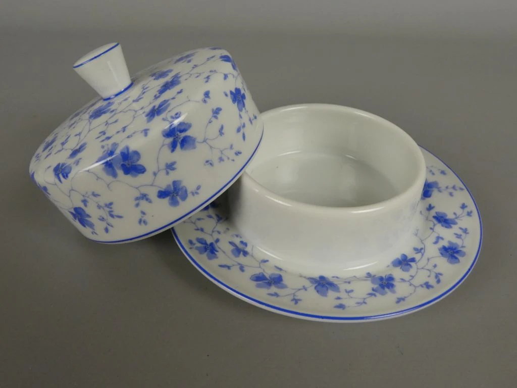 Porseleinen servies met blauw bloemmotief, Arzberg - foto 7