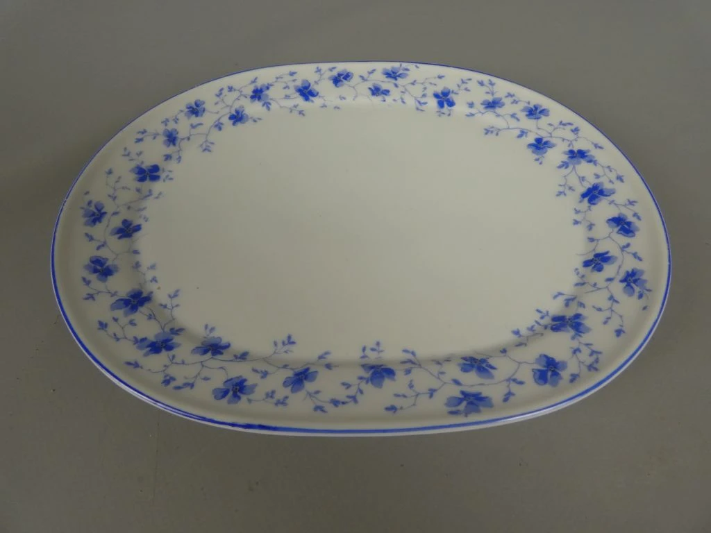 Porseleinen servies met blauw bloemmotief, Arzberg - foto 8