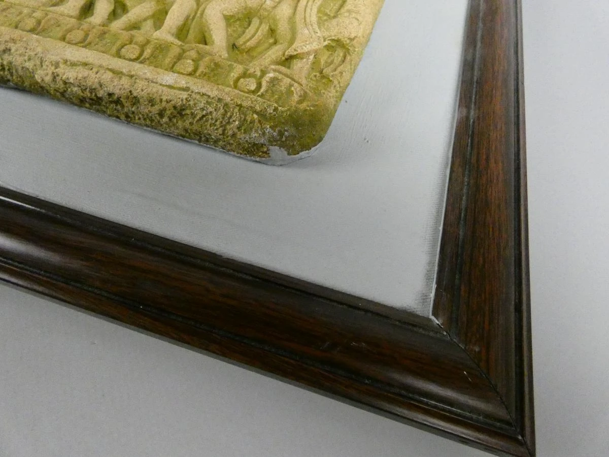 Ingelijst reliëf kunstwerk - foto 7