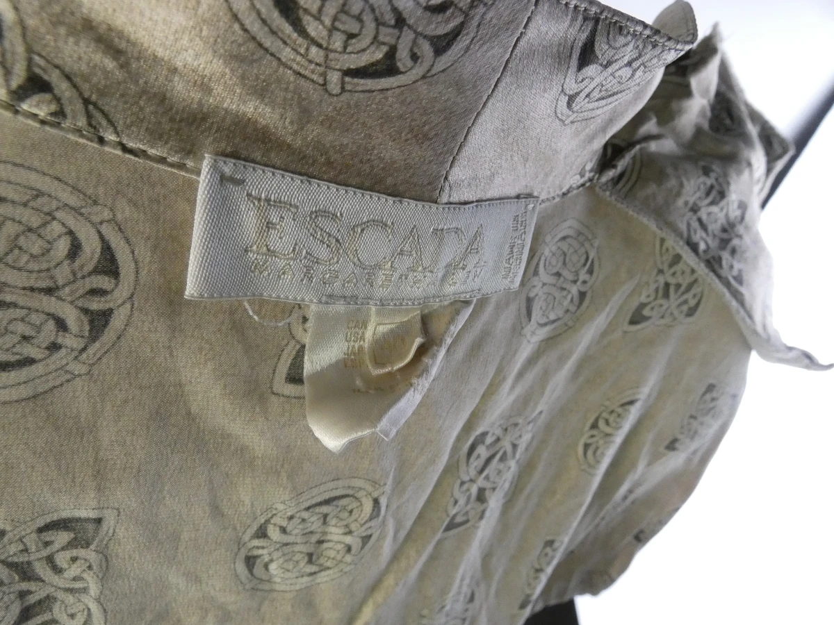 Vintage ESCADA zijden designblouse – maat 40 - foto 13