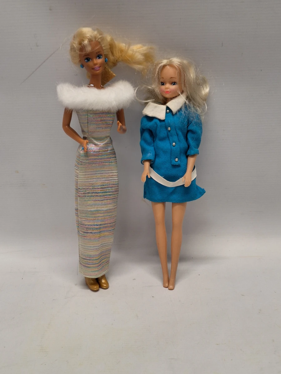 Vintage Barbie & Skipper Poppen Lot - Mattel Poppen met Uitgebreide Kleding- en Accessoireset - foto 4