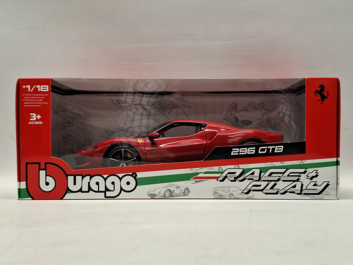 Set van 3 Modelauto's - Bburago 1:18 - Ferrari 296 GTB, Bugatti EB110 & Dodge Viper RT/10 - foto 3
