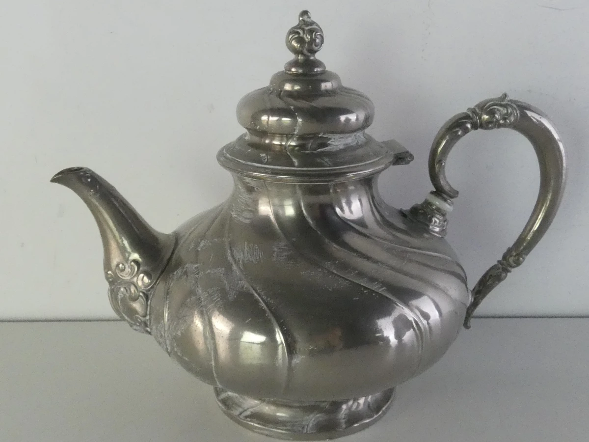 Vintage verzilverd koffie- en theeservies van 4-delig - foto 9