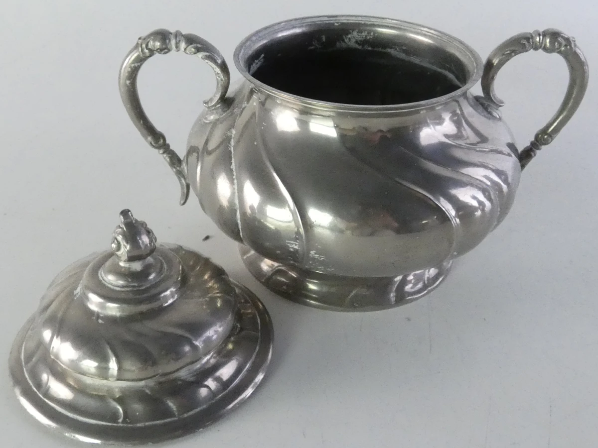 Vintage verzilverd koffie- en theeservies van 4-delig - foto 23