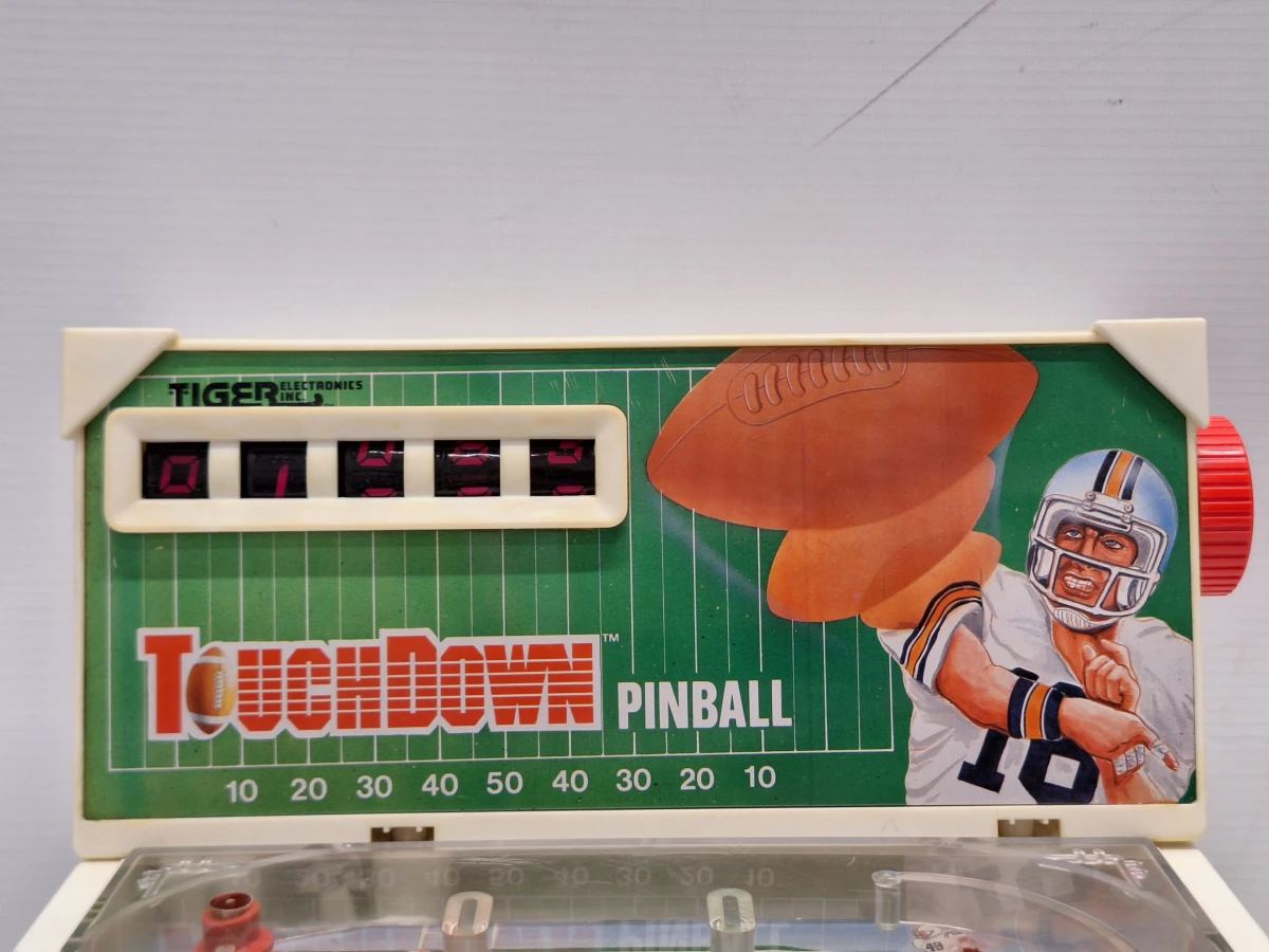 Vintage Tiger Electronics Touchdown Pinball (1988) - Elektronische Tafel Flipperkast in Doos - foto 6