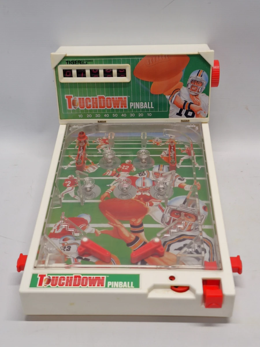 Vintage Tiger Electronics Touchdown Pinball (1988) - Elektronische Tafel Flipperkast in Doos - foto 3