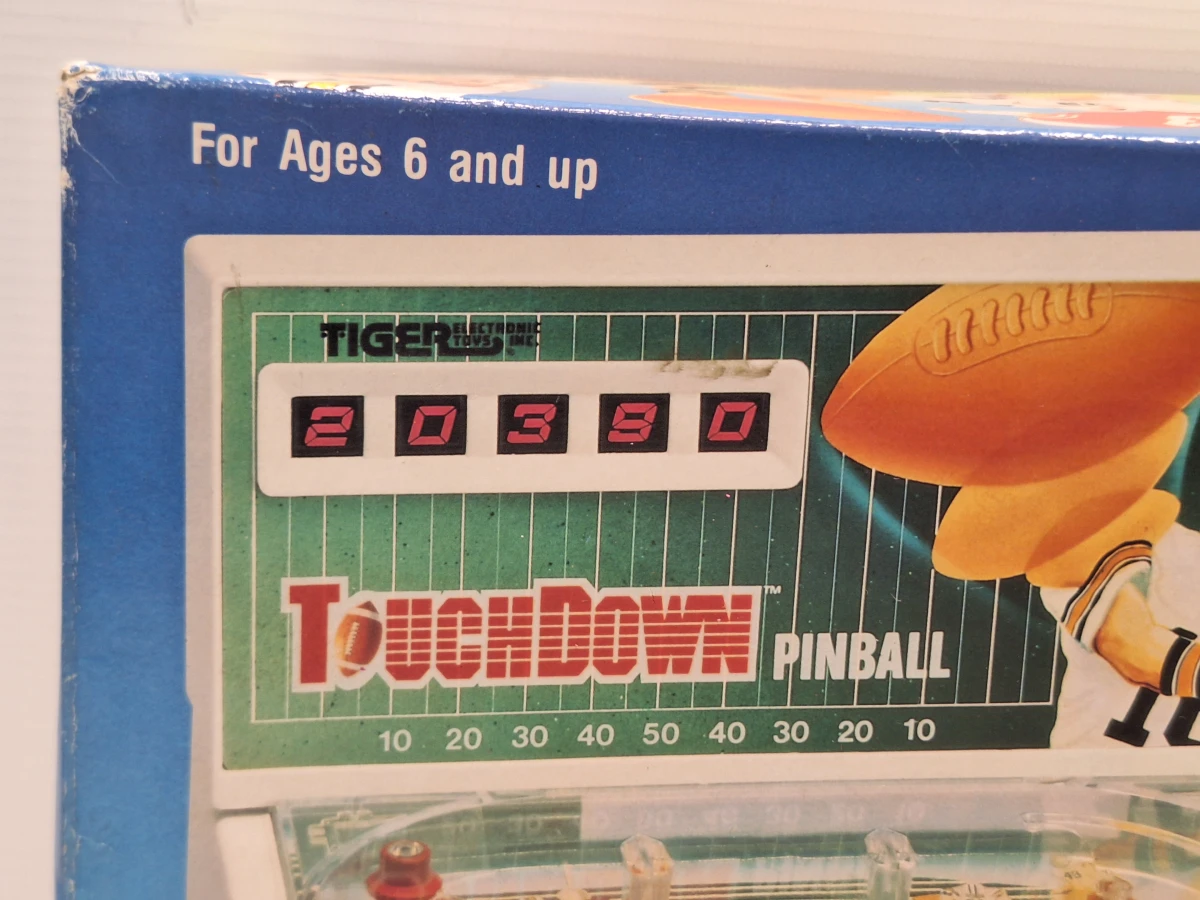 Vintage Tiger Electronics Touchdown Pinball (1988) - Elektronische Tafel Flipperkast in Doos - foto 15