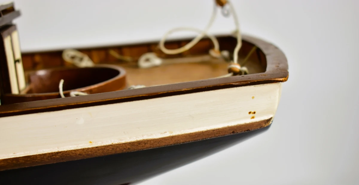 Groot houten scheepsmodel van klassieke zeilschoener, 120 cm - foto 16