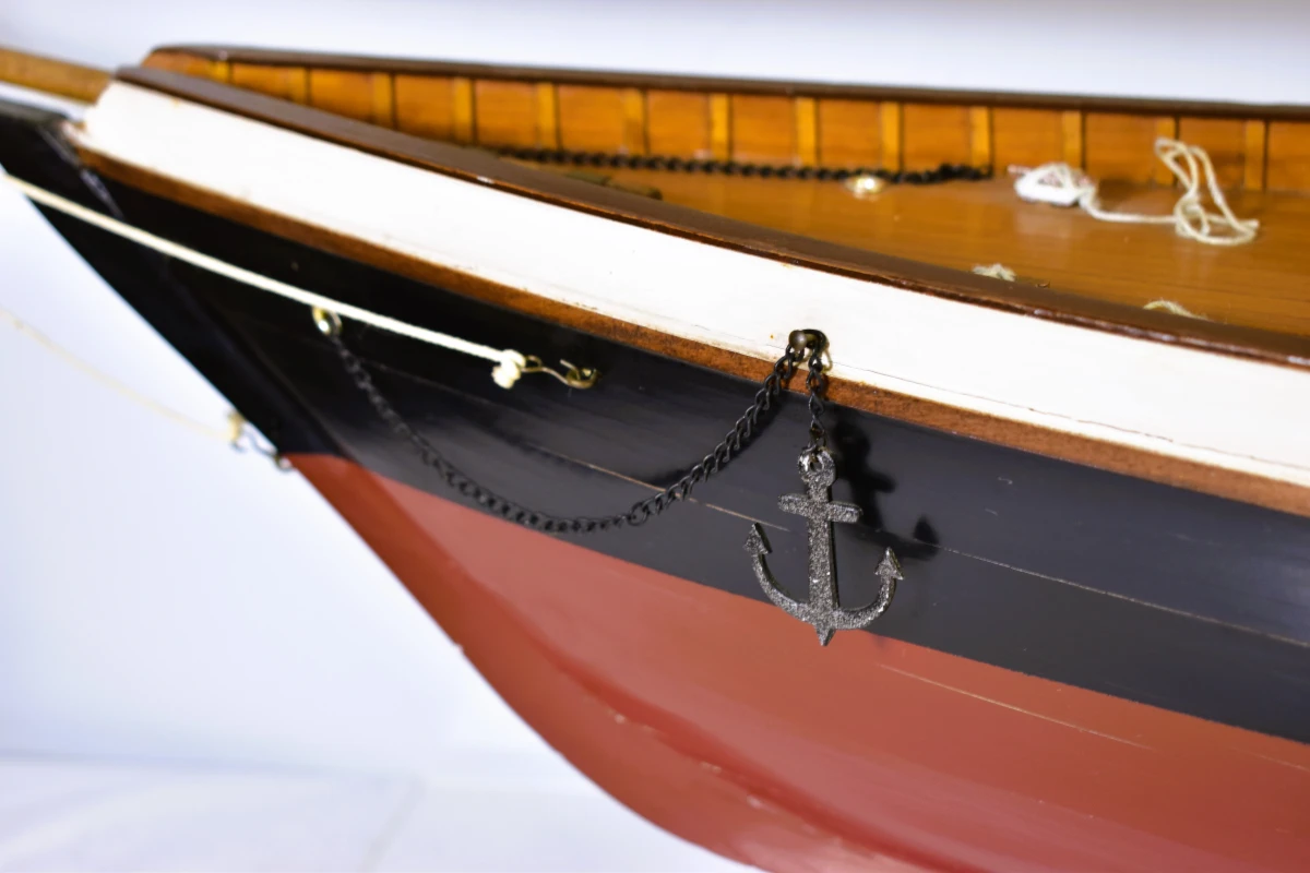 Groot houten scheepsmodel van klassieke zeilschoener, 120 cm - foto 13