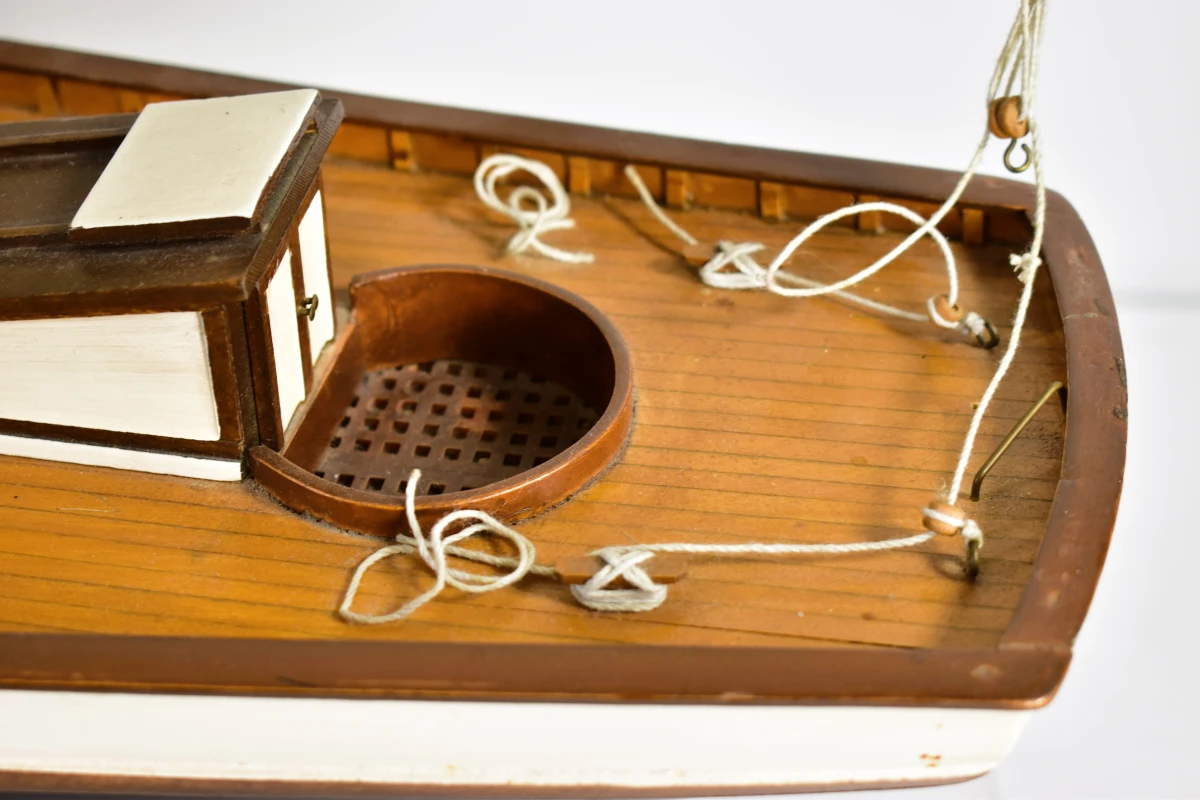 Groot houten scheepsmodel van klassieke zeilschoener, 120 cm - foto 5