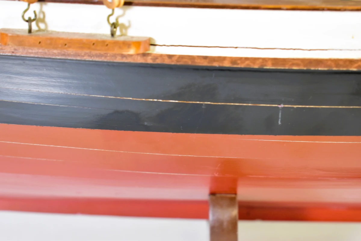 Groot houten scheepsmodel van klassieke zeilschoener, 120 cm - foto 14