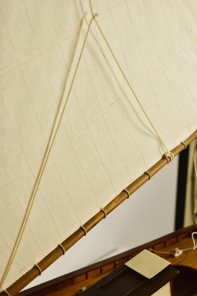 Groot houten scheepsmodel van klassieke zeilschoener, 120 cm - foto 12