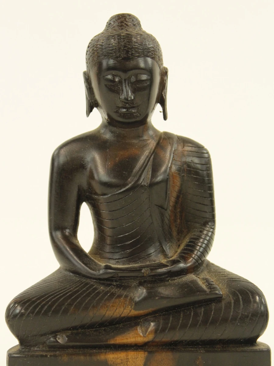Set van 5 houten Aziatische beelden - Boeddha & Ganesh - foto 6