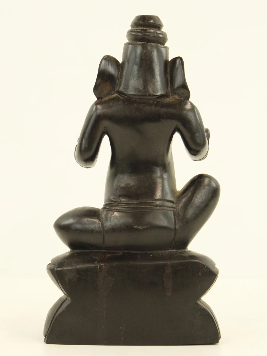 Set van 5 houten Aziatische beelden - Boeddha & Ganesh - foto 9