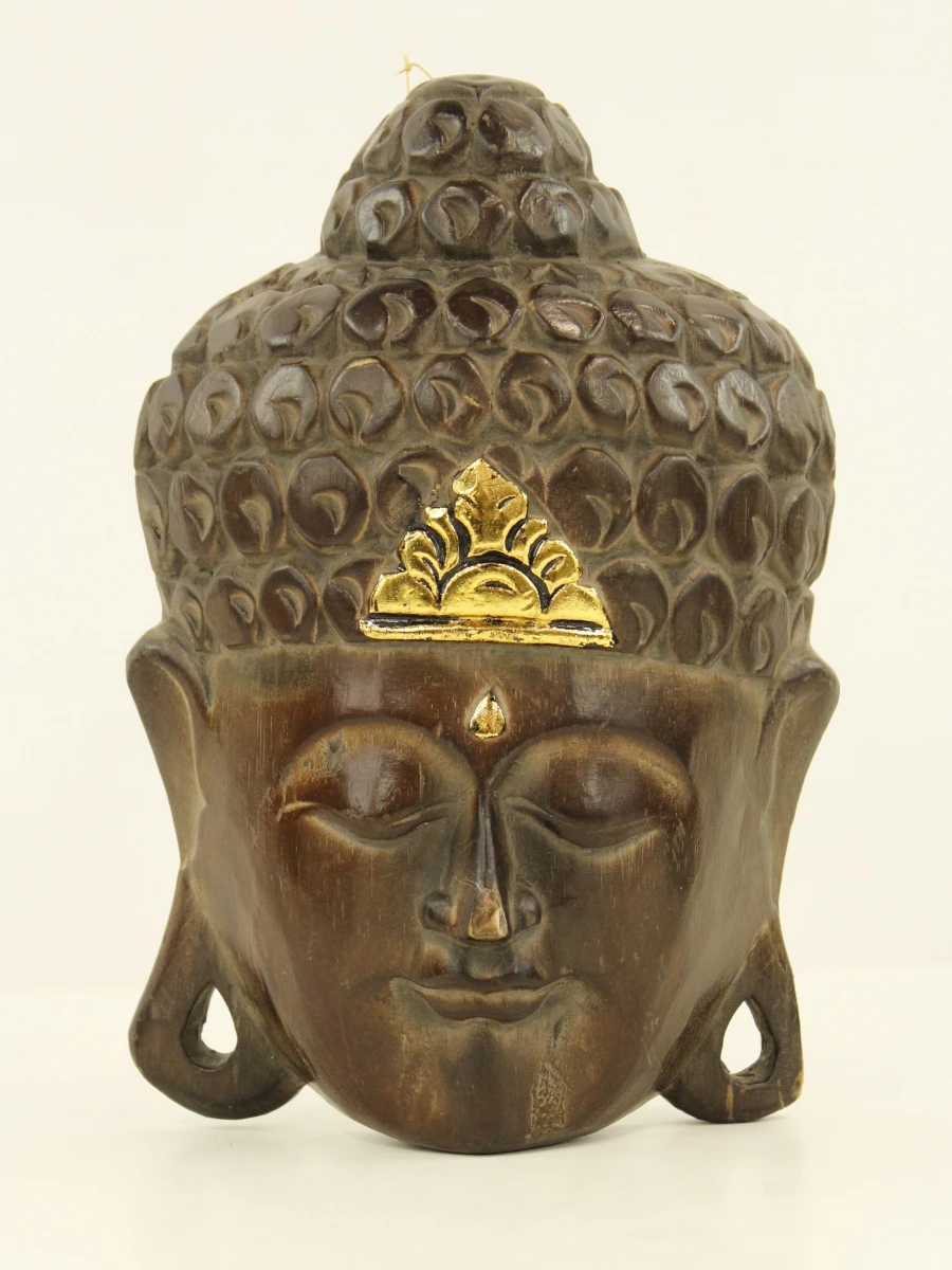 Set van 5 houten Aziatische beelden - Boeddha & Ganesh - foto 10