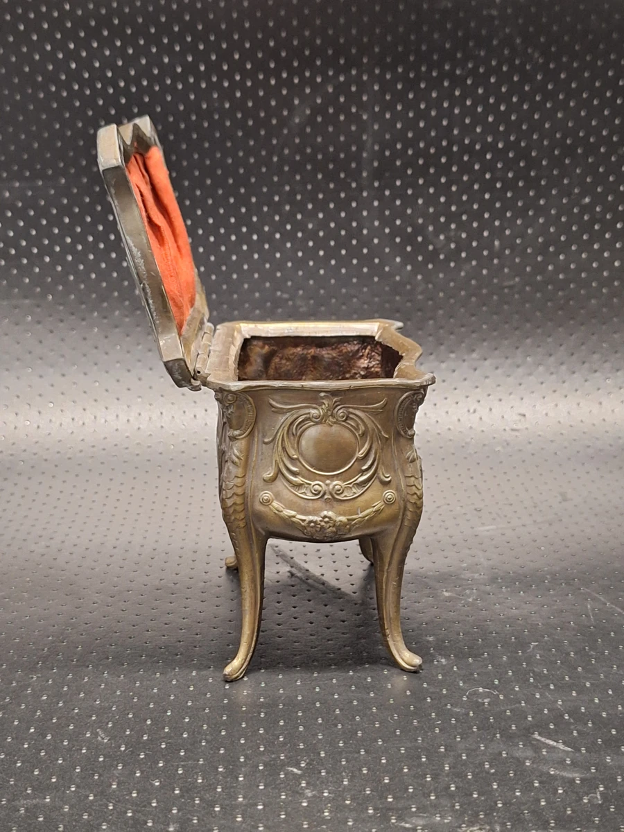 Uniek Antiek Belgisch Sieradenkistje (JANCO, ca. 1920) - Miniatuur Buikkast in Topstaat! - foto 5