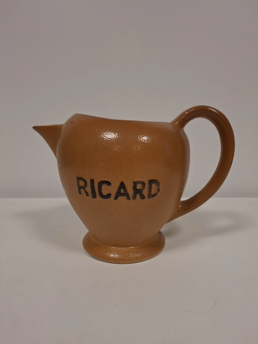 Set Ricard karaf, 4 glazen, 4 onderleggers en schenkdop - foto 2