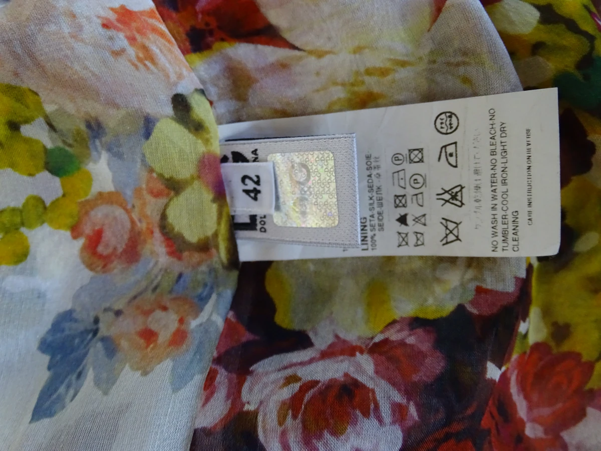 Dames D&G zomerjurk met bloemenprint maat 38 - foto 5