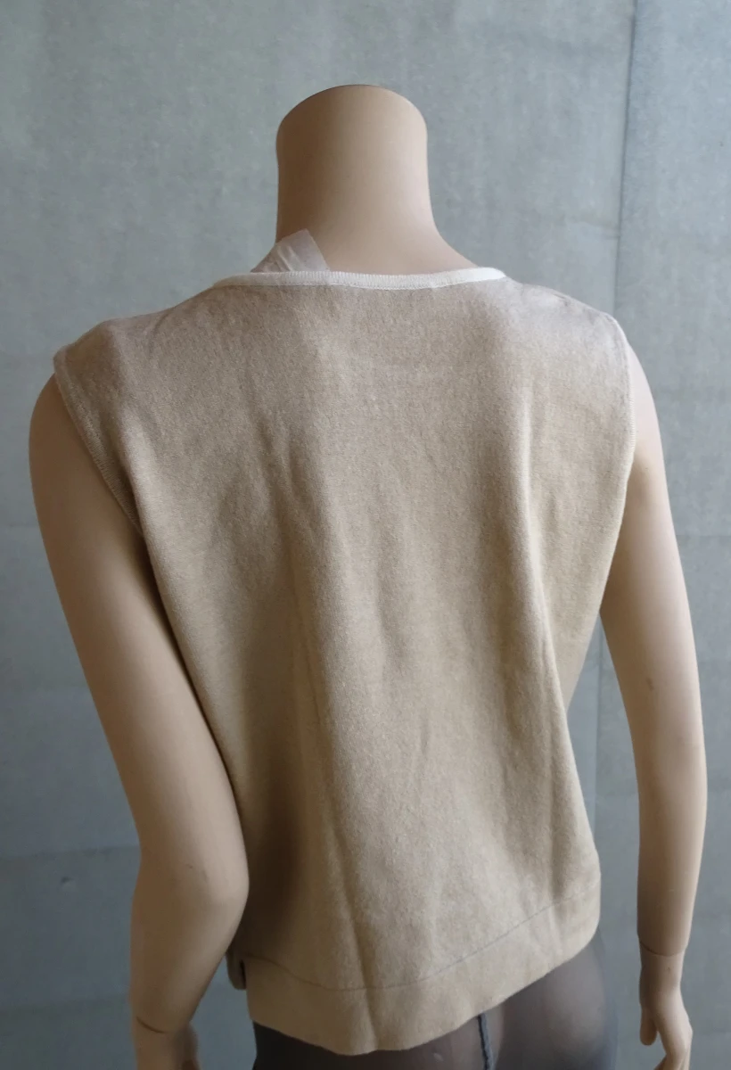 Beige Natan mouwloze trui - foto 3