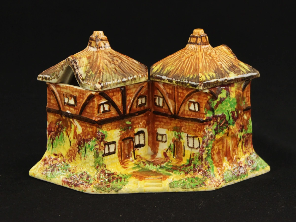 Set vintage cottageware keramiek huisjes - foto 13
