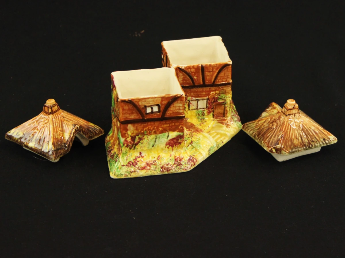 Set vintage cottageware keramiek huisjes - foto 14