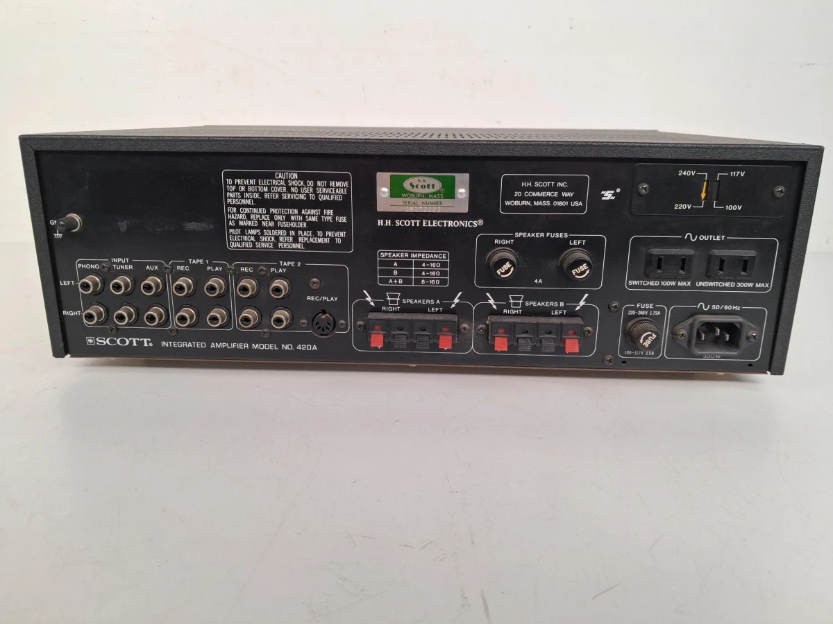 Vintage Scott 420A geïntegreerde stereoversterker - foto 3