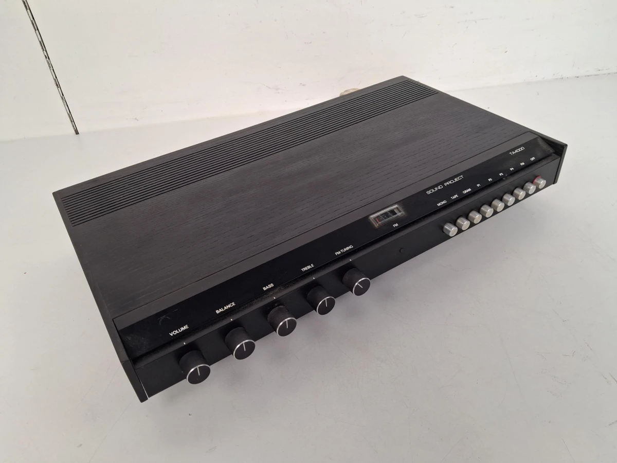 Vintage stereo receiver: Sound Project TA4000 – kavel bij De Kringwinkel, Waardamme