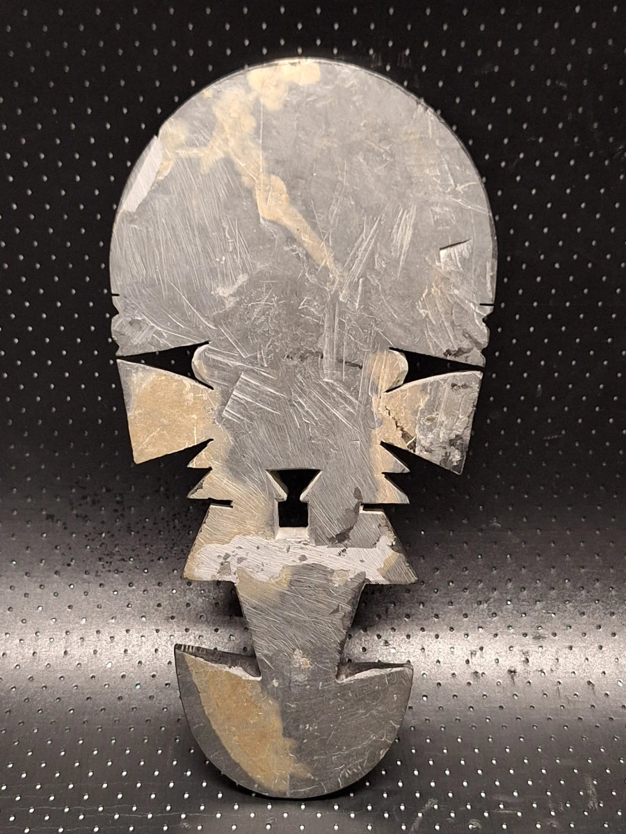 Handgesneden Peruaanse Tumi (Godenfiguur) Wandsculptuur - Zwarte Steen, Precolumbiaanse Stijl - foto 8