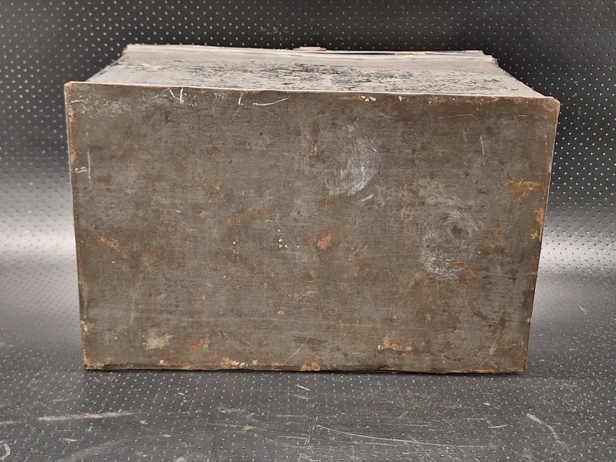 Set van 2 Antieke Antwerpse / Franse Handgeschilderde Blikken Schatkistjes - Volkskunst - foto 24