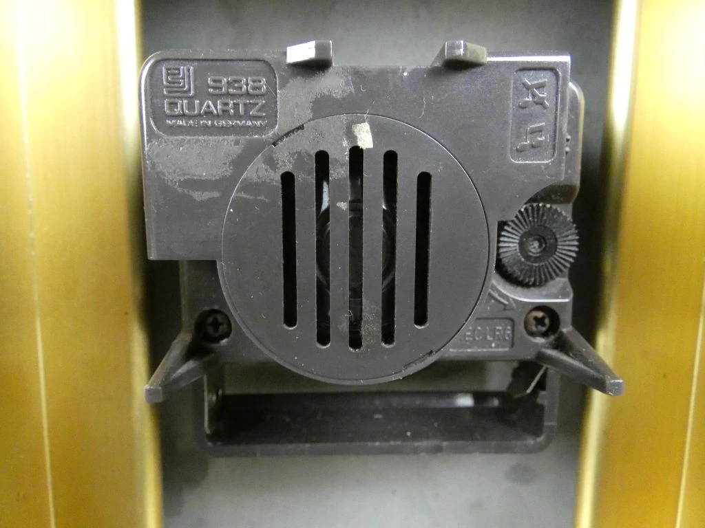 Messing tafelklok met quartz uurwerk - foto 5