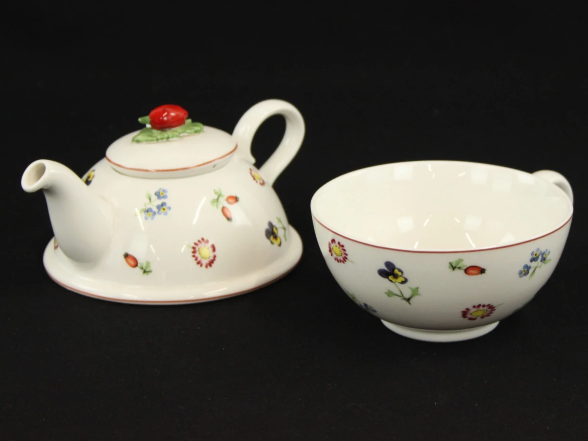 Villeroy & Boch – porseleinen Tea-for-One set met bloemendecor - foto 3