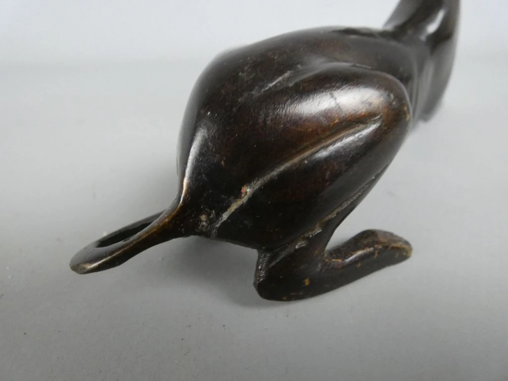 Set van 2 bronzen hondensculpturen - foto 7