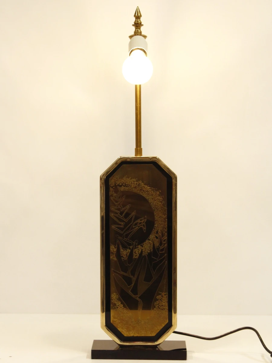 Georges Mathias voor Designo Maho jaren 1970 - 23k vergulde lampvoet - foto 10