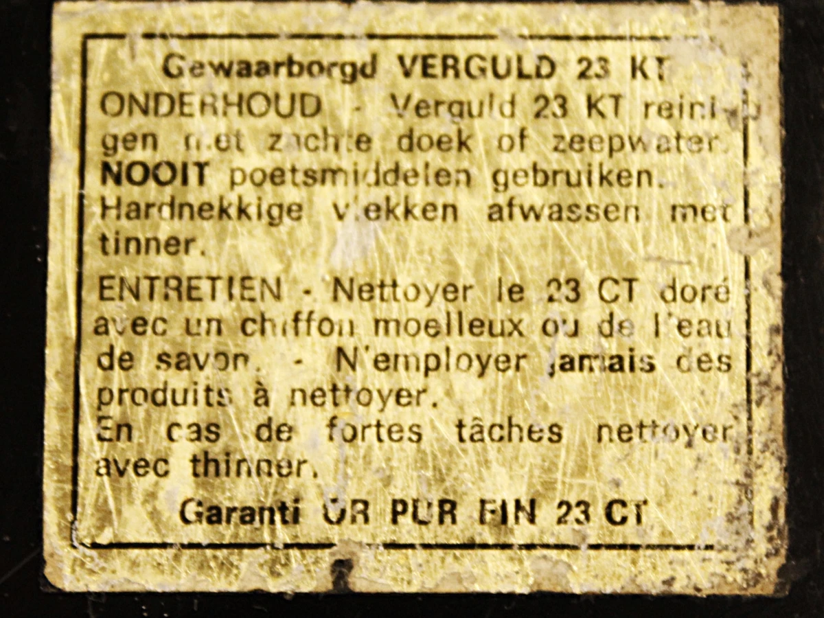 Georges Mathias voor Designo Maho jaren 1970 - 23k vergulde lampvoet - foto 12