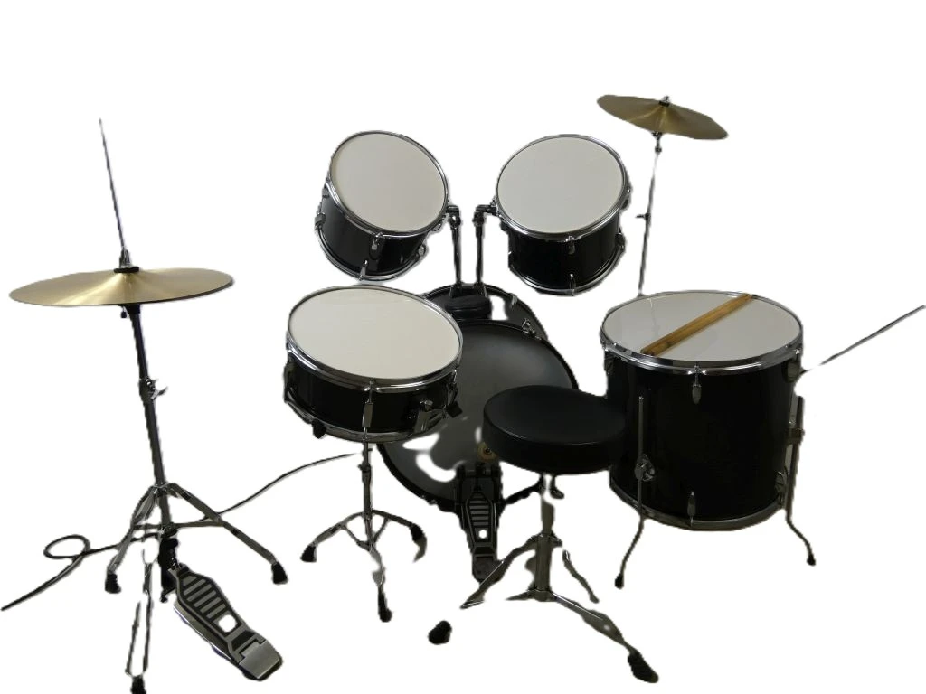 Compleet drumstel met bekkens en drumstokken - foto 2