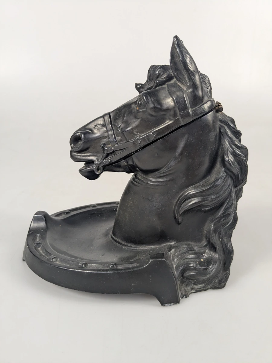 Vintage inktpenhouder in de vorm van een paardenhoofd - foto 2