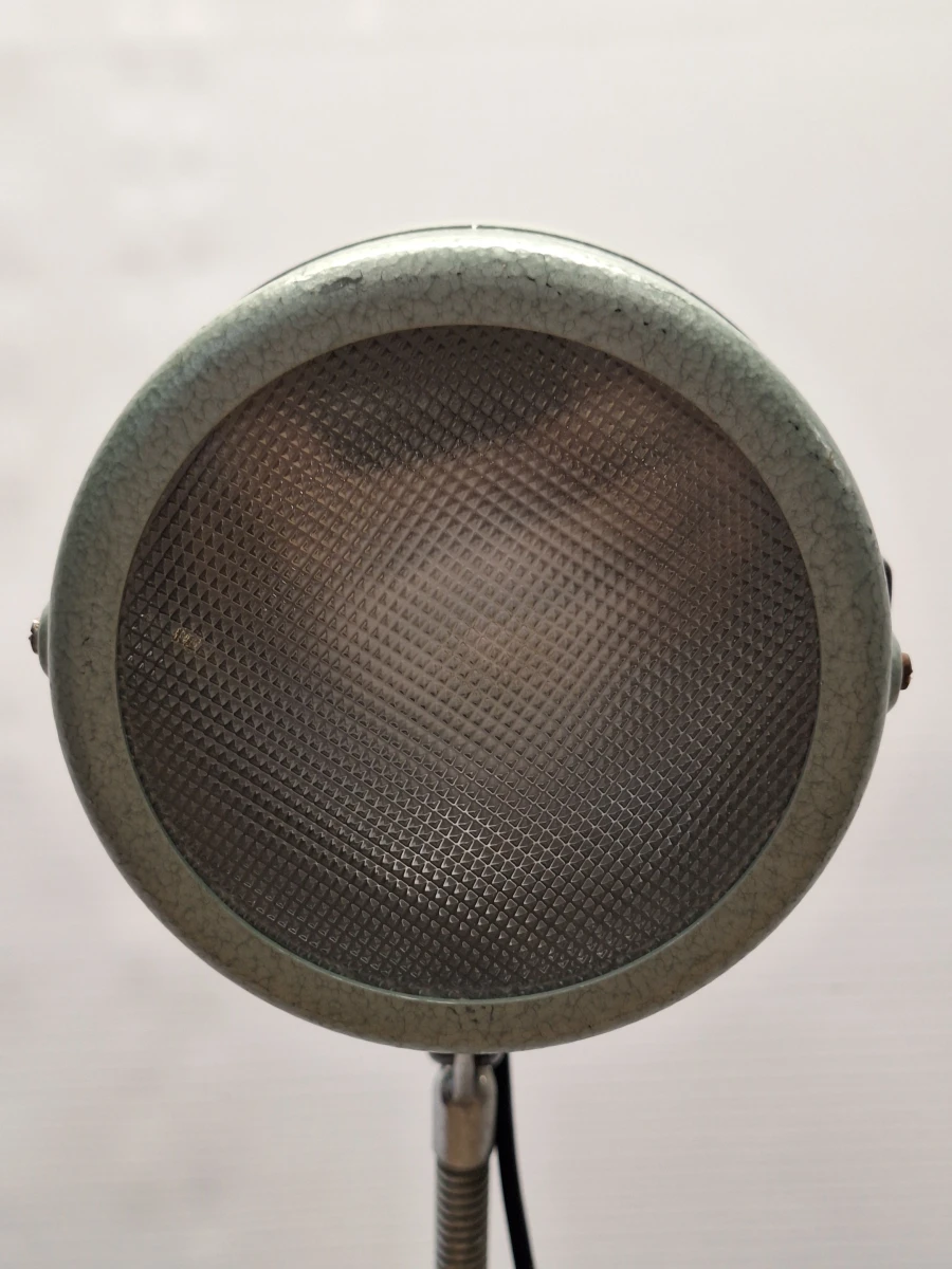 Origial Hanau vintage industriële vloerlamp – voormalig Deutsche Bundeswehr - foto 14
