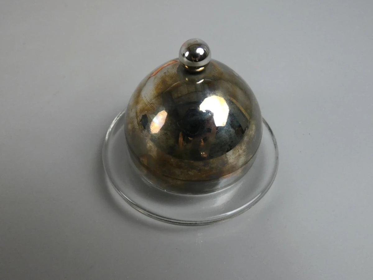 Vintage botervloot met stolp - foto 2