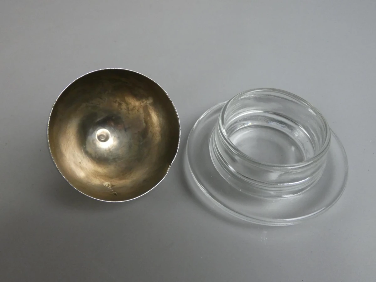 Vintage botervloot met stolp - foto 3