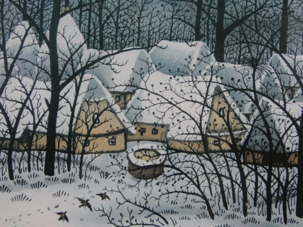 Ingelijste winterse landschapsprint van Ivan Lackovic - foto 3