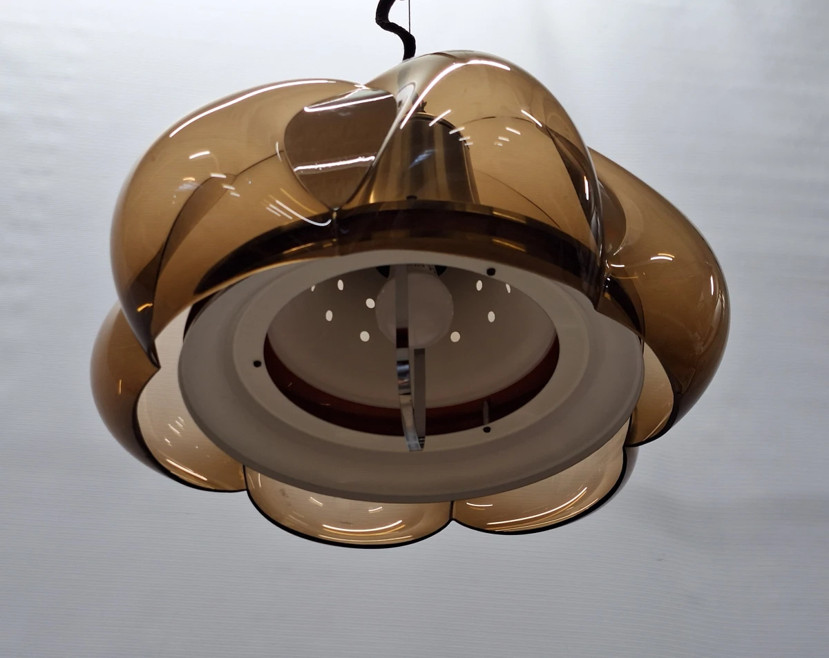 Vintage Herda “Flower” Space Age hanglamp - iconisch jaren ’70 design - foto 11