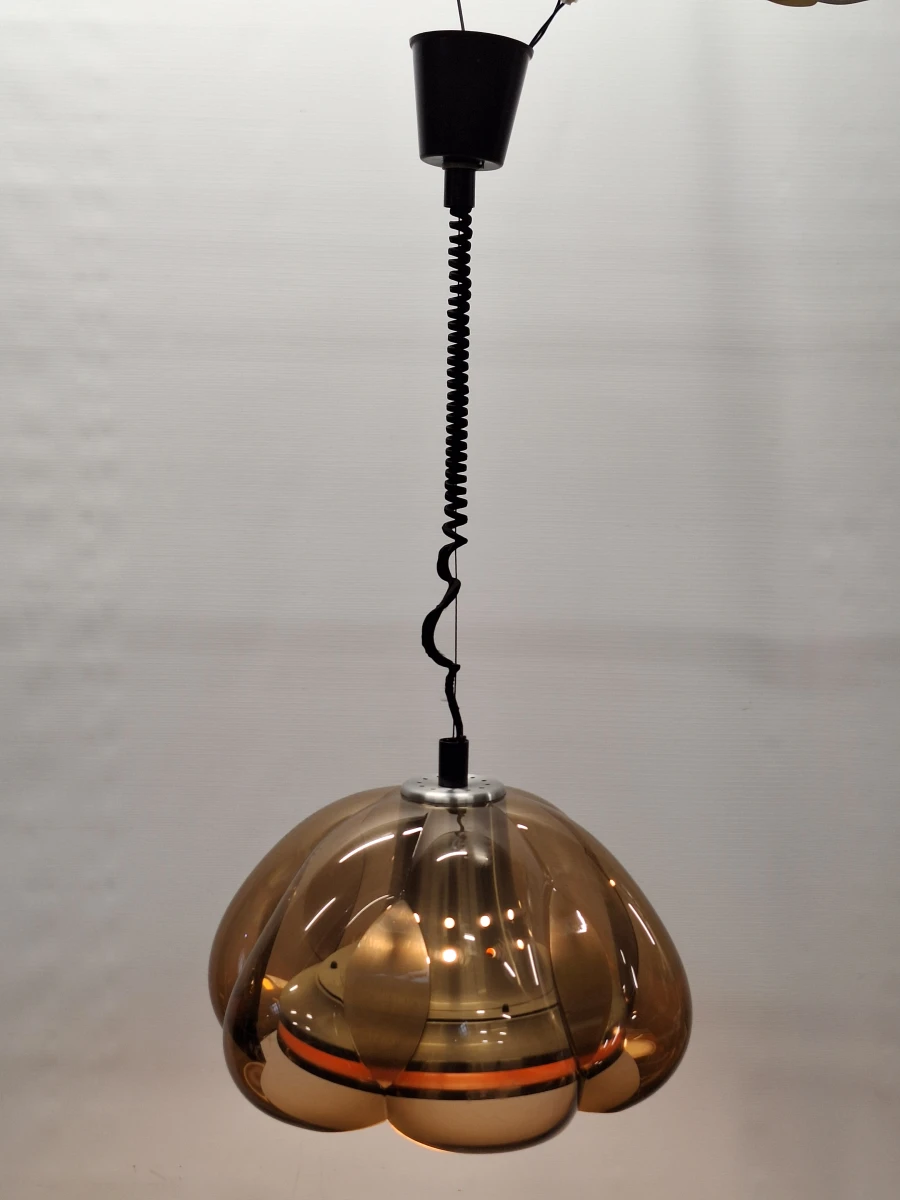 Vintage Herda “Flower” Space Age hanglamp - iconisch jaren ’70 design - foto 2