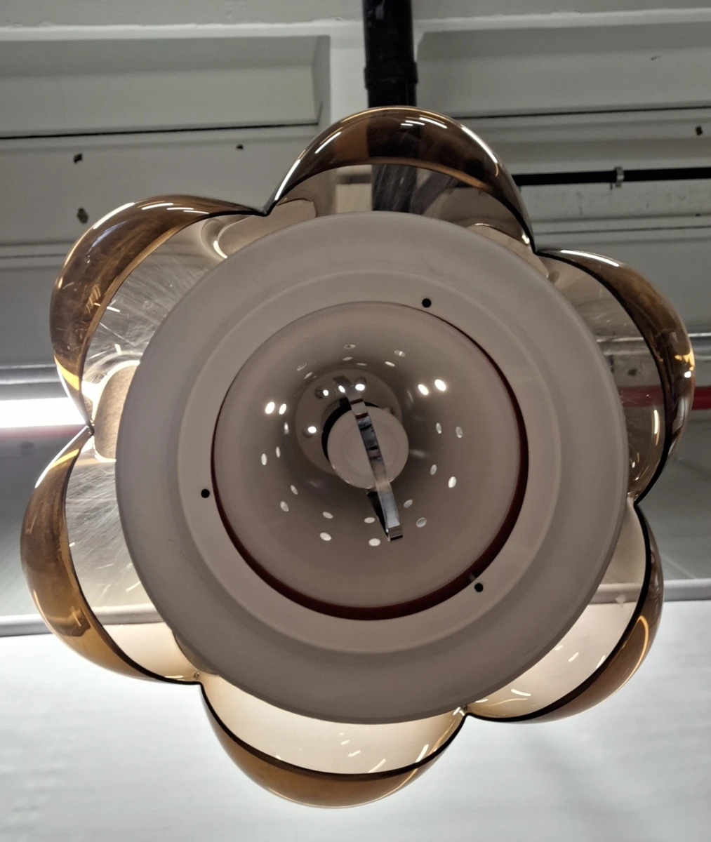 Vintage Herda “Flower” Space Age hanglamp - iconisch jaren ’70 design - foto 9