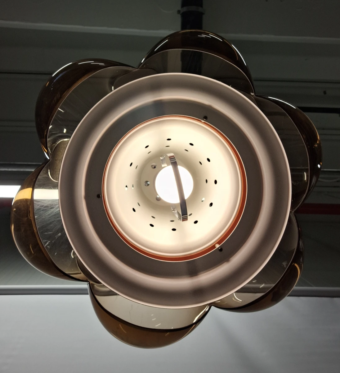 Vintage Herda “Flower” Space Age hanglamp - iconisch jaren ’70 design - foto 8