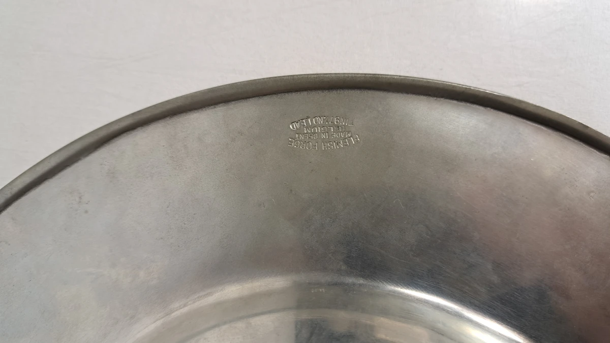 Vintage tinnen theeservies met dienblad - foto 12